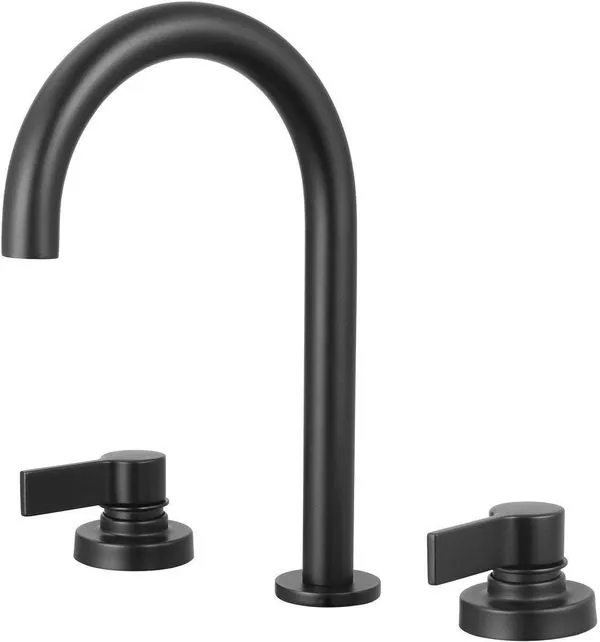 Torneira Misturador Pia Banheiro Meber de Mesa Preto Matte 36
