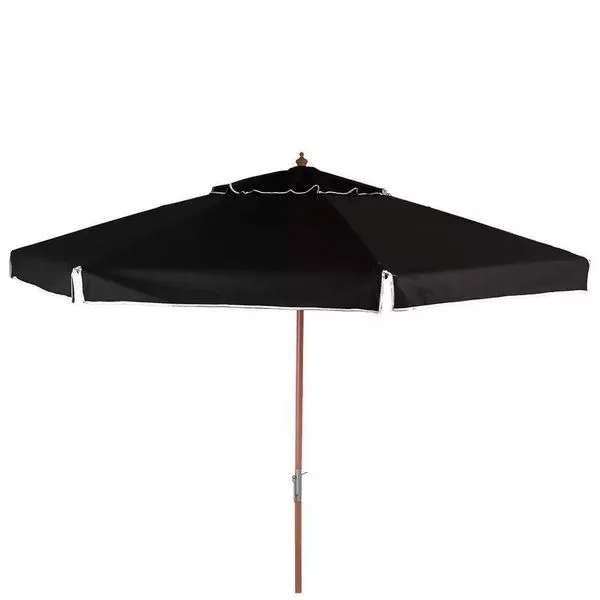 Ombrellone Madeira Cobertura Pvc 2,00 Metros Preto Bel Lazer
