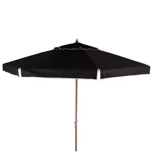 Ombrellone Madeira Cobertura Pvc 2,00 Metros Preto Bel Lazer