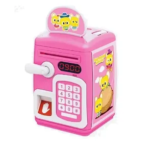 Cofre Digital Senha Biometria Eletronico Automatico Cofrinho Infantil Impressao Digital Teclado Moedas Nota Completo