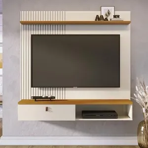 Painel Bancada Suspensa 1 Porta Tvs Até 55 Polegadas íris - Cinamomo-off White