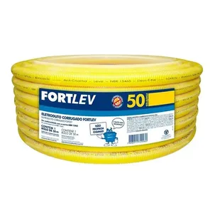 ELETRODUTO CORRUGADO 25 MM X 50 METROS FORTLEV
