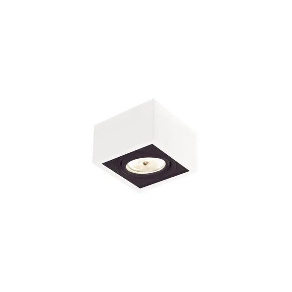 Spot De Sobrepor Newline Box Mr16 Gu10 Bivolt Branco E Preto
