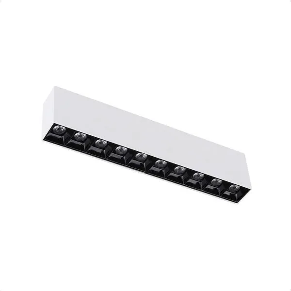 Spot De Led Sobrepor Taschibra Arch Pontual 20w 2700k Bivolt Branco Com Preto