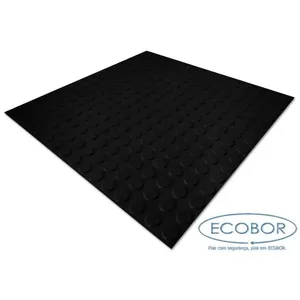 Piso de Borracha Antiderrapante 50x50cm
