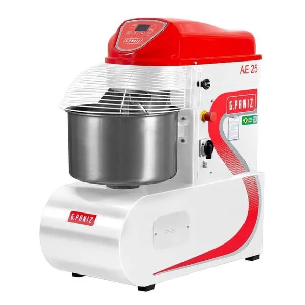 Amassadeira Espiral 25 Litros Epoxi 2 Velocidades Ae-25 G2 Trifásica 380v - G.paniz