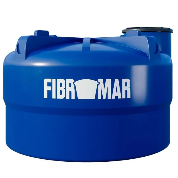Tanque 5.000 litro Azul Polietileno Fibromar