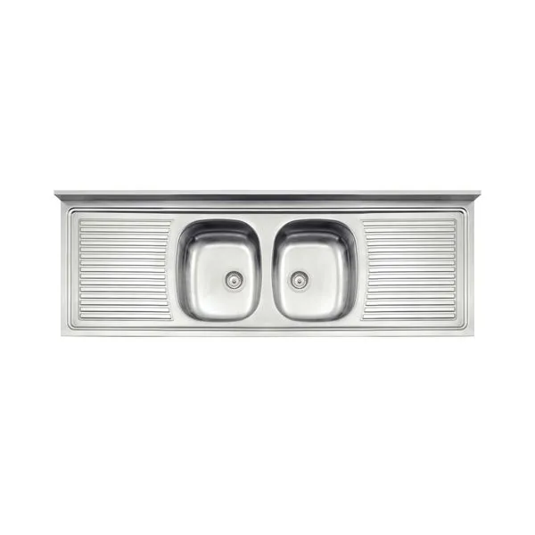 Pia de Apoio Tramontina Ribon 2C 34 em Aço Inox 160 x 55 cm
