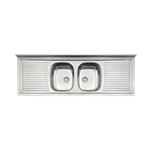 Pia de Apoio Tramontina Ribon 2C 34 em Aço Inox 160 x 55 cm