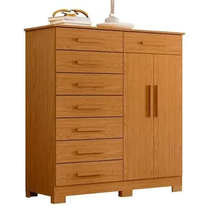 Cômoda Verona 2 Portas E 8 Gavetas Cinamomo - Móveis Albatroz Cinamomo