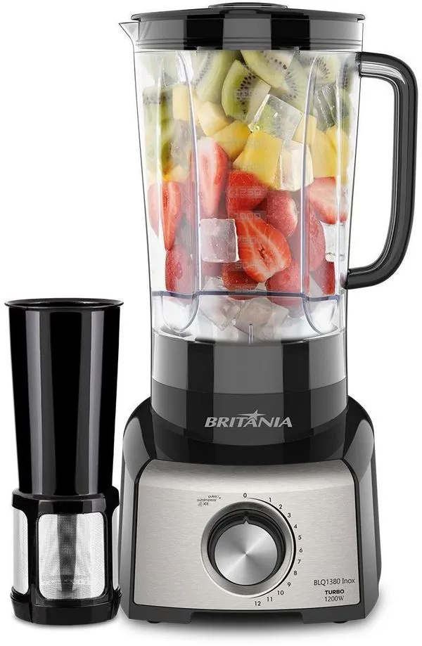 Liquidificador Britânia BLQ1380P Inox 1200W 110V