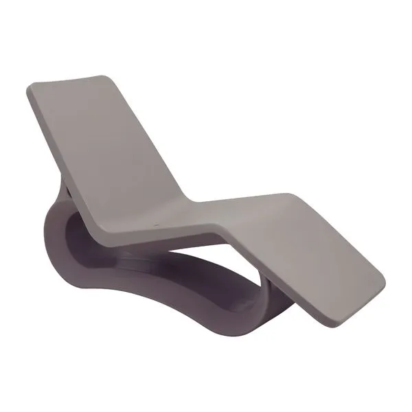 Espreguiçadeira Chaise Tramontina Octo em Polietileno Concreto Com Furo