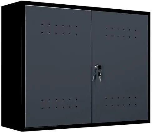 Armário Para Ferramentas de Parede Aéreo Presto Dark