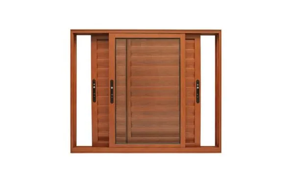 Janela de alumínio veneziana 03 folhas madeiro Maxx 100X160