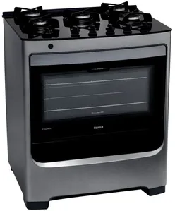 Fogão a Gás de Piso 5 Bocas Consul CFS5VARUNA Acendimento Automático Inox Bivolt