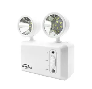 Luminária de Emergência LED 2 Faróis 1200 8W Blumenau Luminária de Emergência LED 2 faróis 8W 1200 Lúmens Blumenau