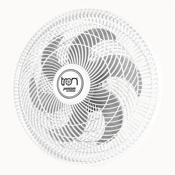 Ventilador Parede Lorena Branco Oscilante 110V Pás Prata