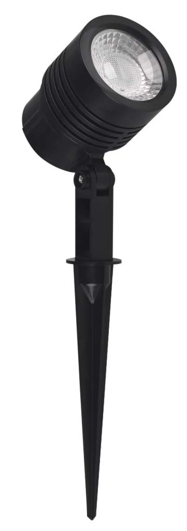Espeto de Jardim Luminária Spot LED 6W 3000K Abs Ecoforce 18430 Preto Bivolt