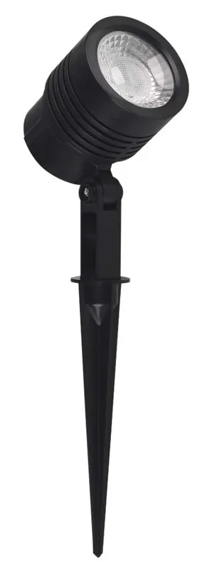 Espeto de Jardim Luminária Spot LED 6W 3000K Abs Ecoforce 18430 Preto Bivolt
