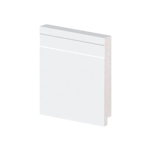 Rodapé De Poliestireno Arquitech 51010 Frisado 10cm 2,40m Branco