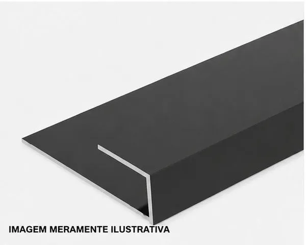 Perfil Para Placa Vinílica Tendence Formato U SHAPE Dourado
