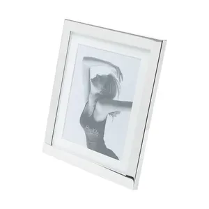 Porta-retrato Aço Prateado 20x25cm 7922 Royal Decor