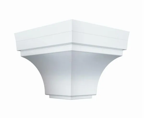 Canto Forro PVC Externo Plasbil Clique Nobre Branco Pacote com 4 Unidades