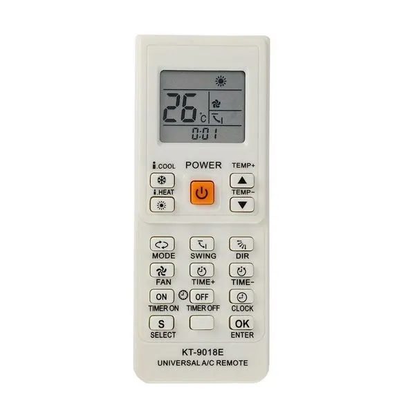 Controle Remoto Universal para Ar Condicionado KT-9018E HIATSU 6000 em 1 KT-9018E