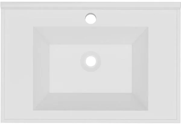 Lavatorio Bosi Quadri/Lille/Gales 60x40x12cm Branco