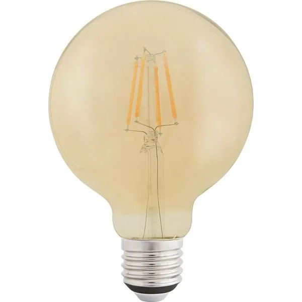 Lâmpada Led Filamento Tramontina G125 4 W 2200 K Luz Amarela