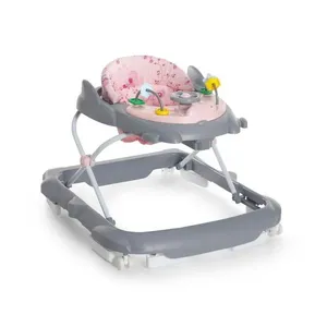 Andador Infantil para Bebê Torino 4050 Spring com Bandeja de Brinquedos Rosa Estampado Galzerano Andador Infantil para Bebê Torino 4050 Spring Rosa Estampado com Altura Ajustável Galzerano