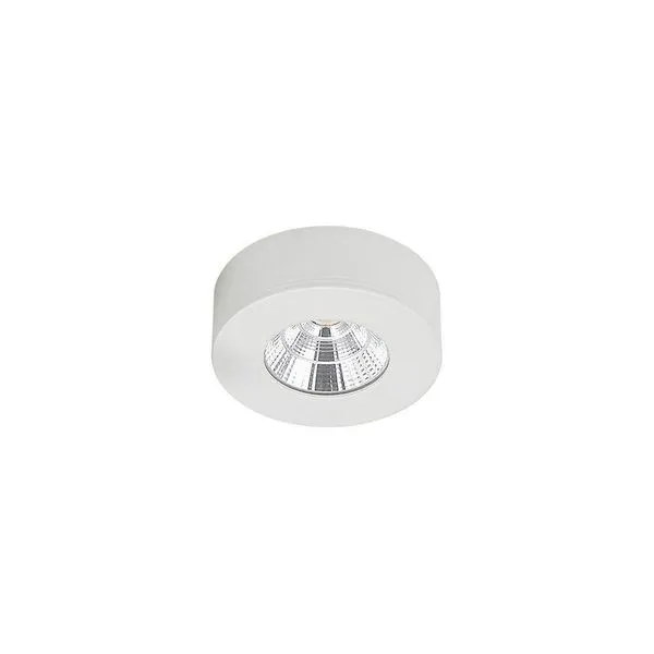 Spot De Sobrepor Nordecor Asis Redondo Led 5w Bivolt Branco 3000k Luz Amarela