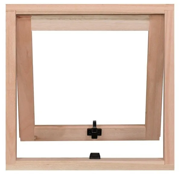 Janela de Madeira Eucalipto Rondosul Maxiar EWKMP60 60x40x9,4cm Vidro Liso