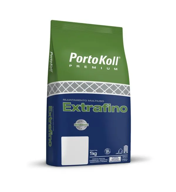 Rejunte Portokoll Extra Fino 95991 Preto 1Kg Rejunte Portokoll Extra Fino Preto 1Kg