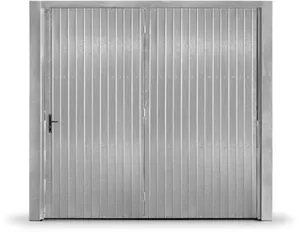Portão de Aço Maxiaço 0684 280x220cm Galvanizado Esquerda com Porta