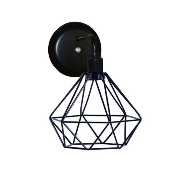 Arandela Diamante Preto