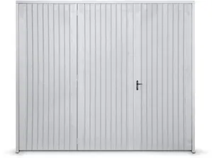 Portão de Aço Maxiaço 0851 245x210cm 3 Folhas Mexicano Galvanizado Direita com Porta