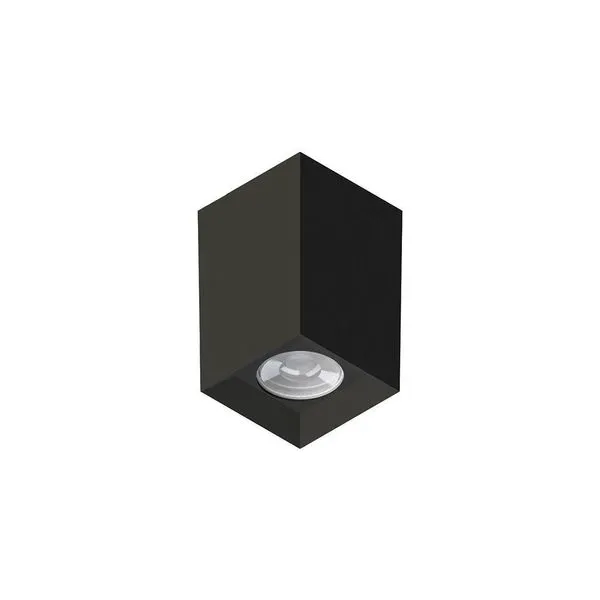Spot De Sobrepor Tower Recuado Quadrado Save Energy Mr16 Gu10 Bivolt Preto Se-385.2526