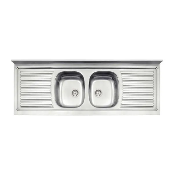 Pia de Apoio Tramontina Ribon 2C 34 em Aço Inox 160 x 60 cm Perfecta