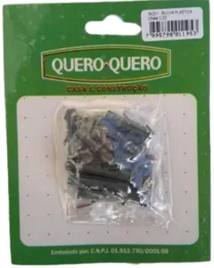 Bucha Para Parafuso Plástica 8mm Pacote com 20 Unidades