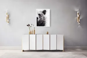 Quadro Decorativo Illuminato Urso Aquarela