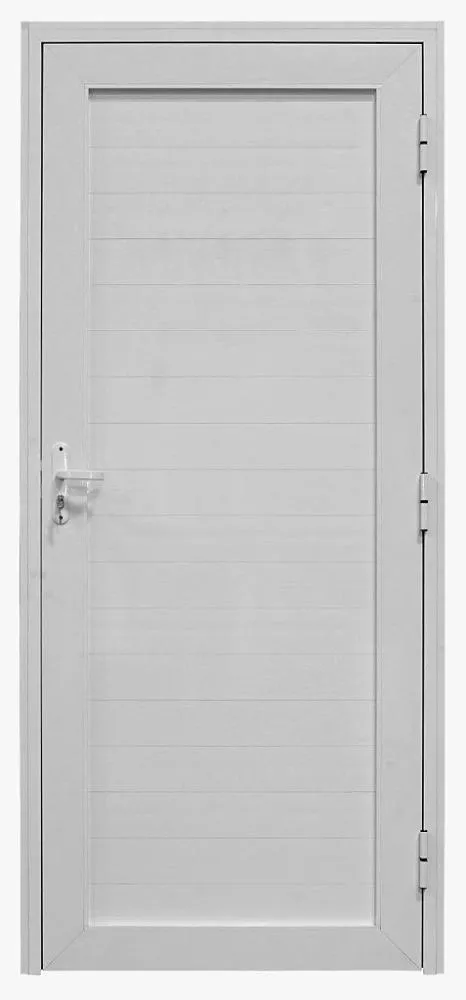Porta Lambril de Giro em alumínio Branco Linha 30 Esquerda - 210x100