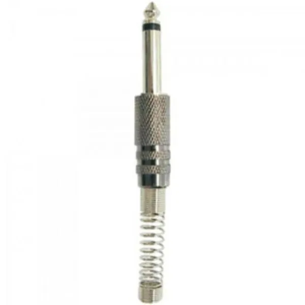 Plug P10 Mono Metal Niquelado com Mola Generico