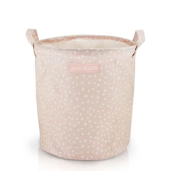 Cesto Para Roupa Suja- Brinquedos Tecido (m) - Linha Loft Rosa