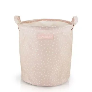 Cesto Para Roupa Suja- Brinquedos Tecido (m) - Linha Loft Rosa