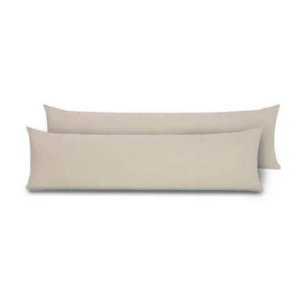 Fronhas Para Travesseiro De Corpo Slim 1,50m X 50cm 2 Unidades - Bege