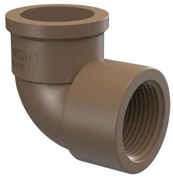 Joelho Soldável e Rosqueável Redução Tigre 90° 32mm 3/4"