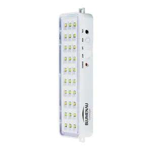 Luminária de Emergência LED Barra Branca 1W 160 Bivolt Blumenau Luminária de Emergência LED Barra Branca 1W Luz Branca 100 lúmens