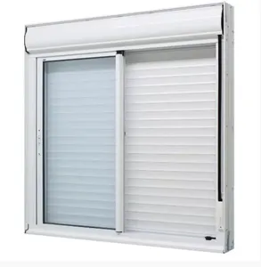 Janela C/Persiana Integrada Alumínio Branco 2Fls Móveis L20 - 120x120