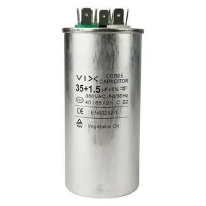 Capacitor 35 + 1.5 Uf 380v único